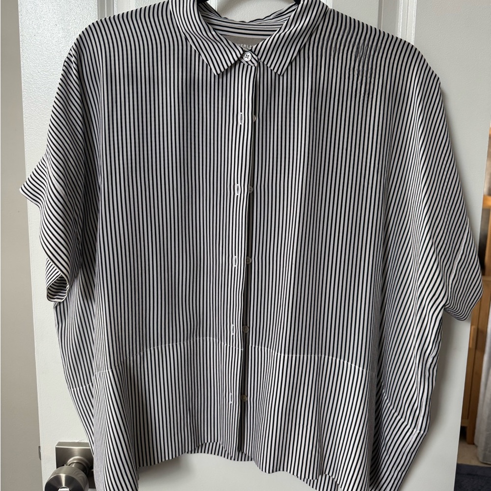 Everlane Boxy Silk Blouse